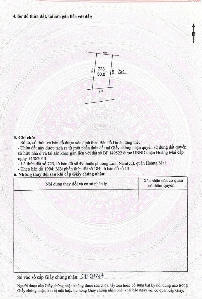 Bán nhà Nam Dư - diện tích 50m2 4 tầng - Ô tô đỗ cửa - giá 8,5 tỷ