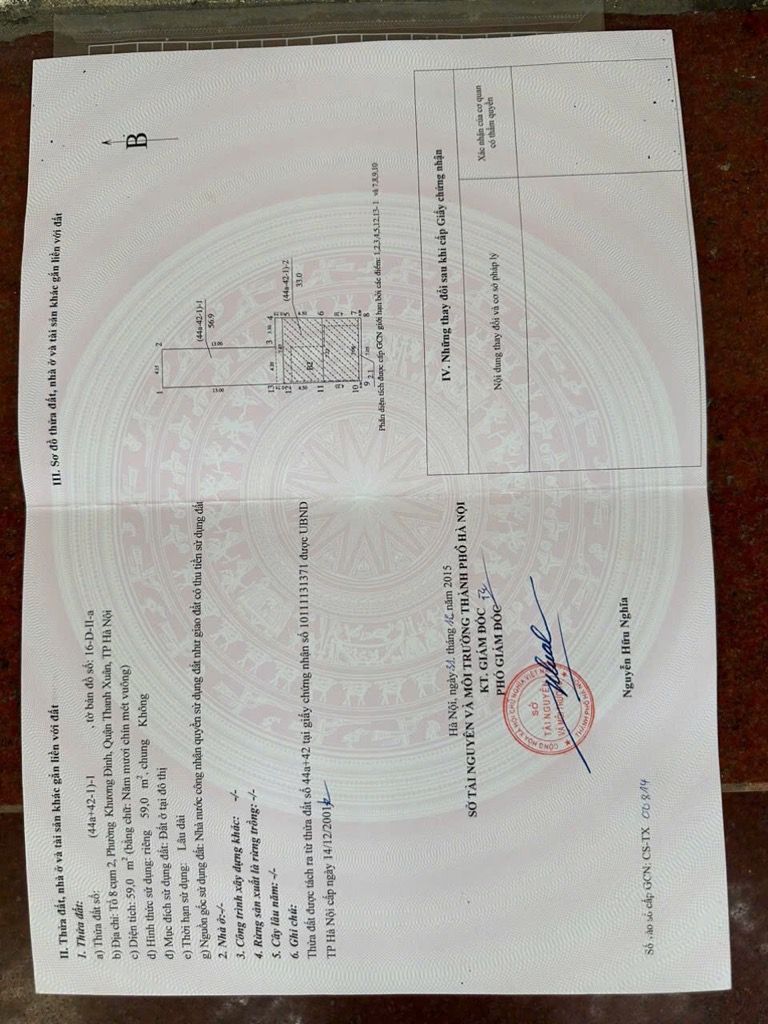 Bán nhà Bùi Xương Trạch - diện tích 59m2 7 tầng - ô tô đỗ cửa - giá 16,8 tỷ