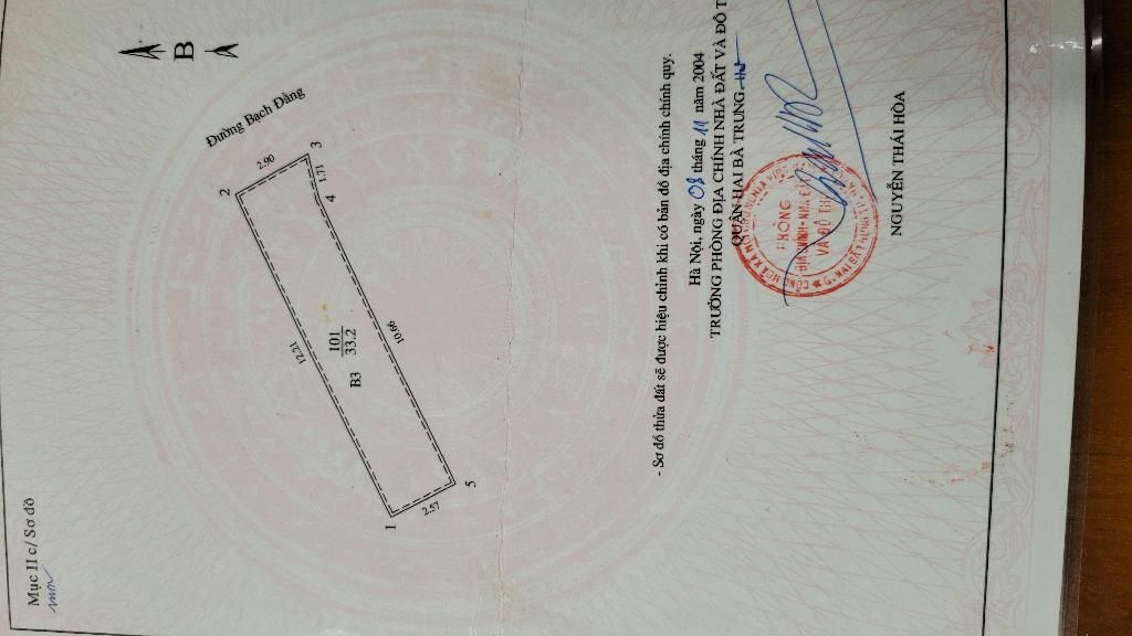 Bán nhà Bạch Đằng - diện tích 33.2m2 6 tầng - Mặt phố đắc địa, gần phố cổ - giá 11,6 tỷ