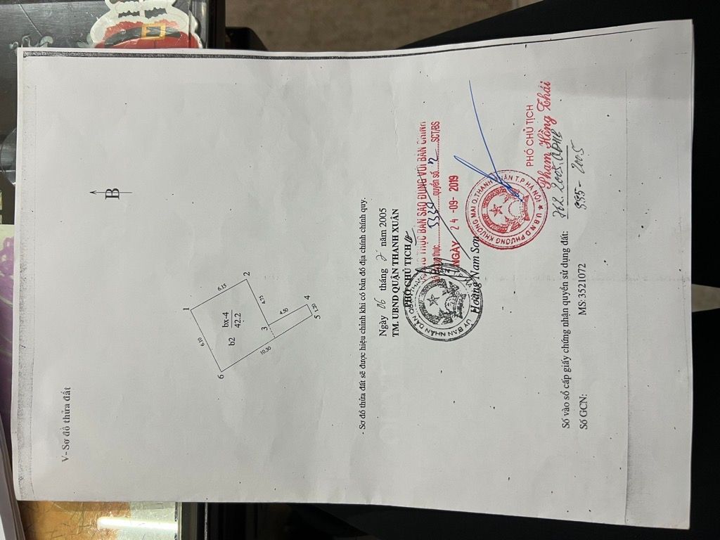 Bán nhà Hoàng Văn Thái - diện tích 42m2 3 tầng - Ô TÔ ĐỖ CỔNG - giá 11,8 tỷ