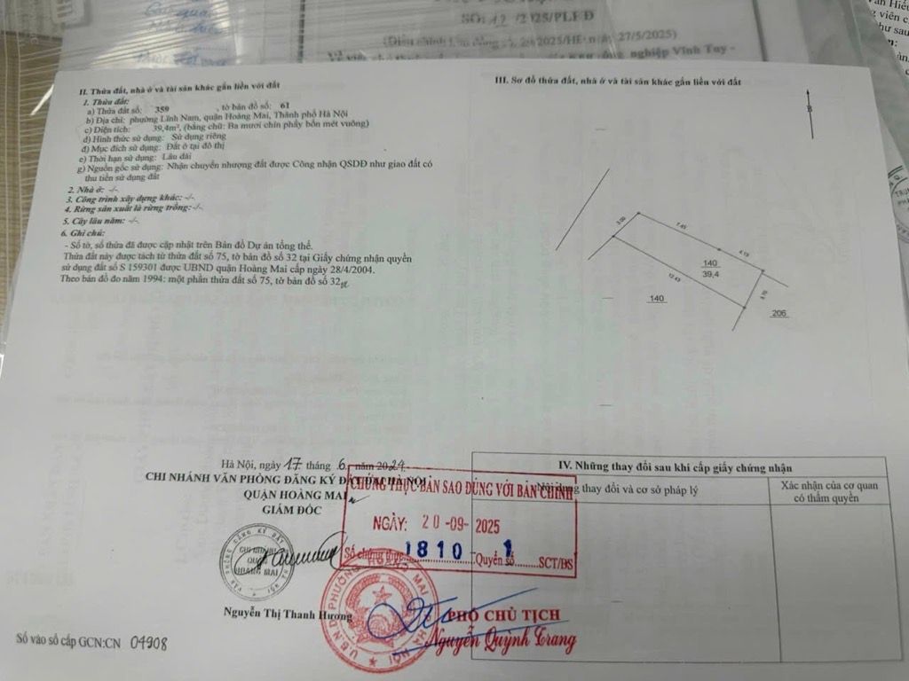 Bán nhà Thuý Lĩnh - diện tích 40m2 5 tầng - Lô góc ô tô tải đỗ cổng - giá 8,5 tỷ