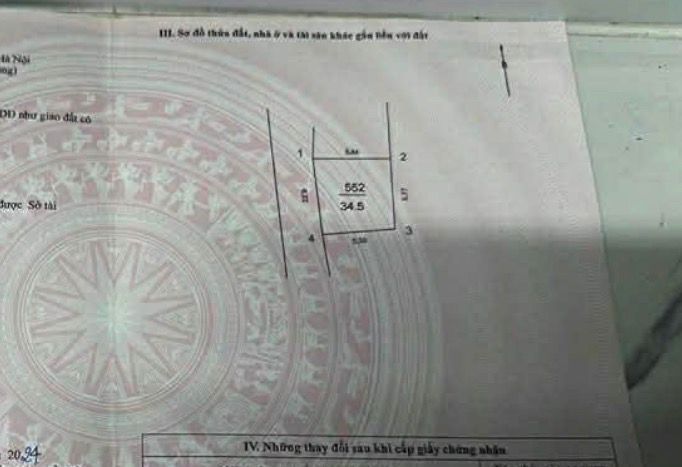 Bán nhà Đông Thiên - diện tích 34,5m2 4 tầng - Ô TÔ QUA NHÀ - giá 9,4 tỷ
