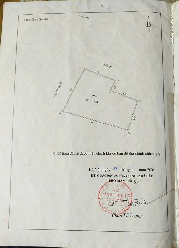 Bán nhà Trung Tả - diện tích 15,4m2 5 tầng - 3 mặt thoáng - giá 4,79 tỷ