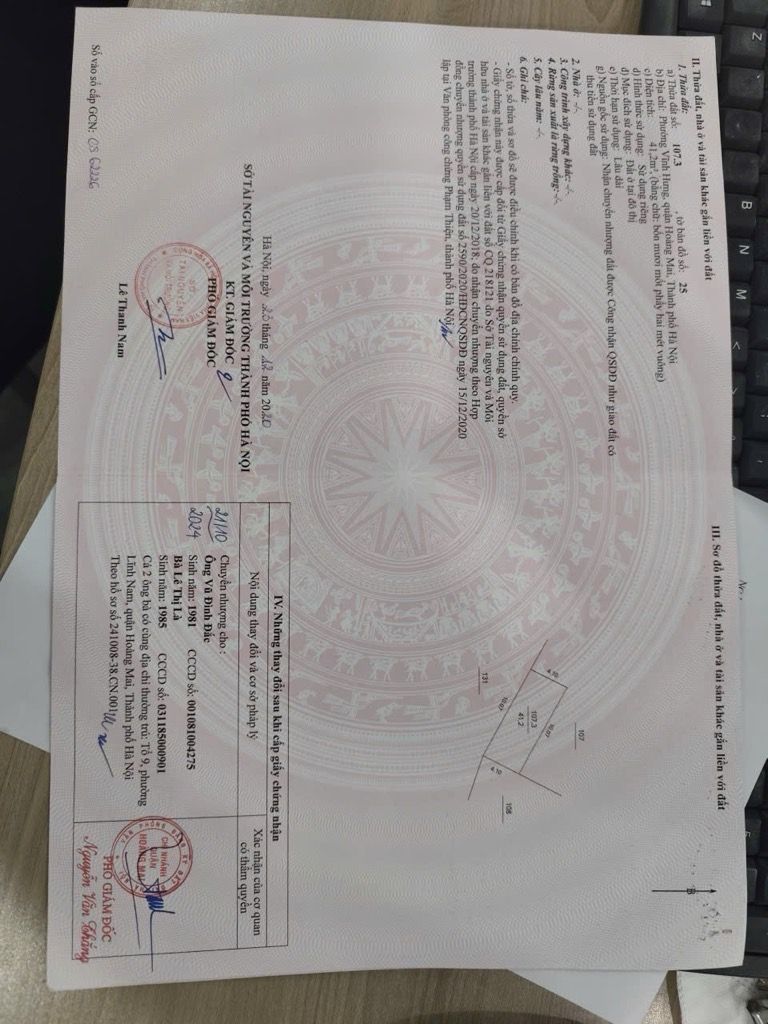 Bán nhà Vĩnh Hưng - diện tích 40m2 5 tầng - ô tô 7 chỗ qua nhà - giá 6,8 tỷ