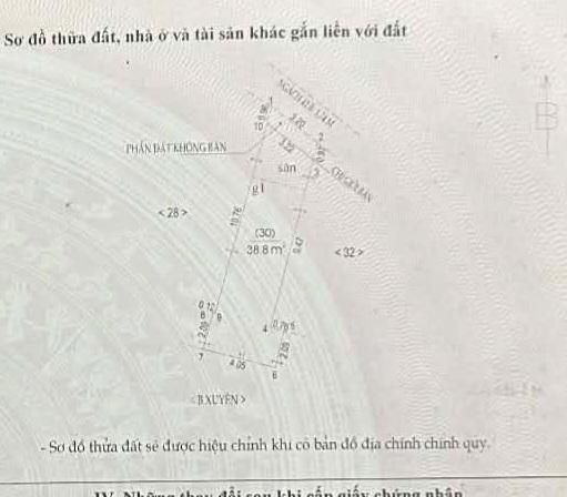 Bán nhà Thông Phong - diện tích 38.8m2 5 tầng - Mặt ngõ, sát ô tô - giá 11,9 tỷ