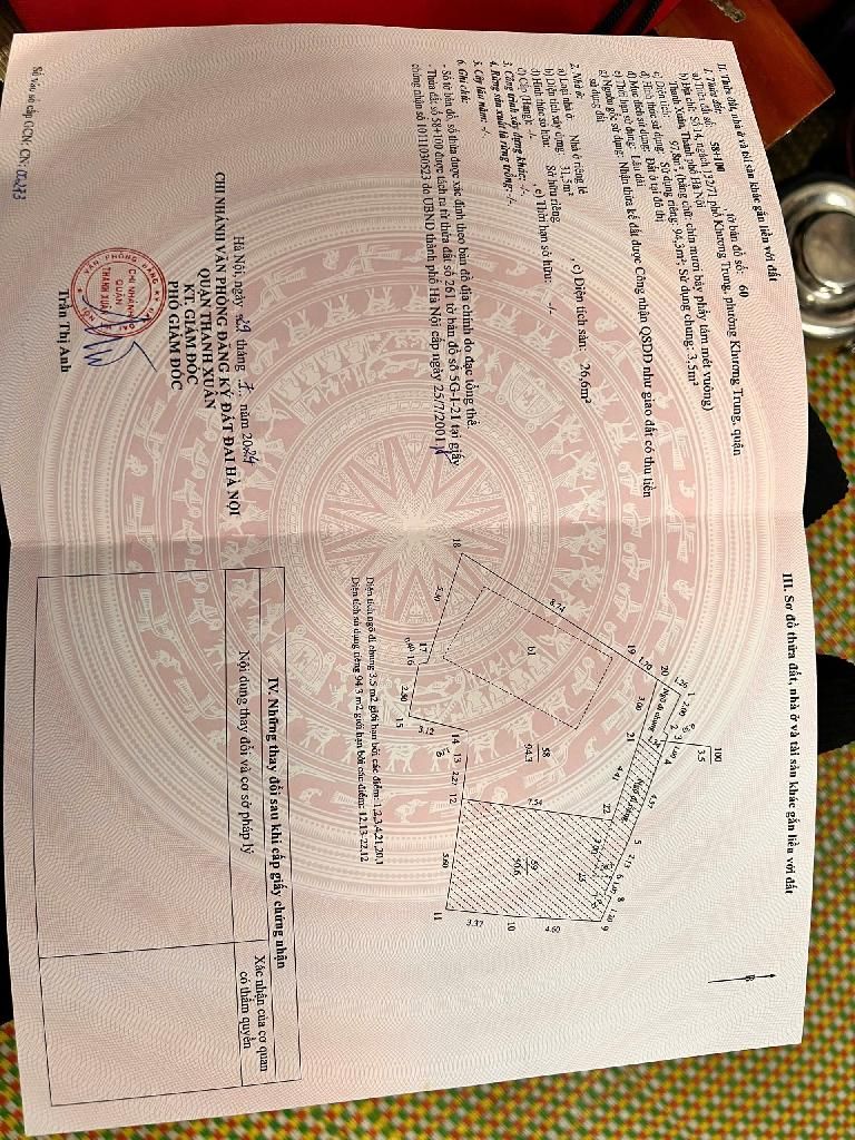 Bán nhà Khương Trung - diện tích 94,3m2 1 tầng - Cực hiếm - giá 17,2 tỷ