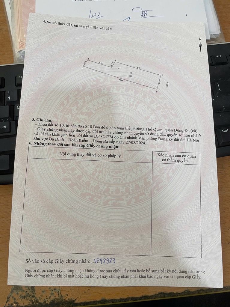 Bán nhà Trung Tả - diện tích 33.7m2 5 tầng - Lô góc, mặt ngõ thông - giá 8,6 tỷ