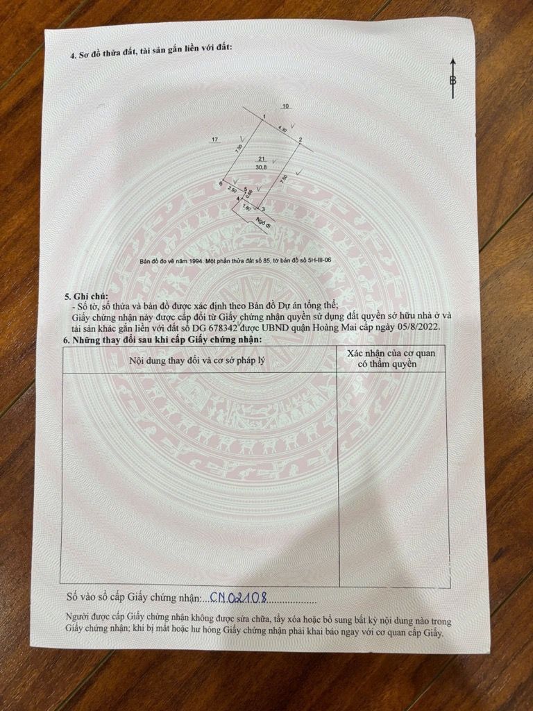 Bán nhà Giáp Bát - diện tích 30.8m2 3 tầng - Ngõ 67 thoáng, yên tĩnh - giá 6 tỷ