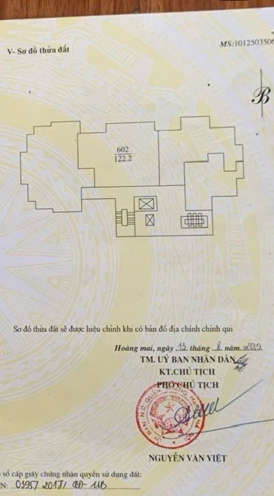 Bán nhà Nguyễn Cảnh Dị - diện tích 122,2m2 1 tầng - Chung cư cao cấp - giá 7,95 tỷ