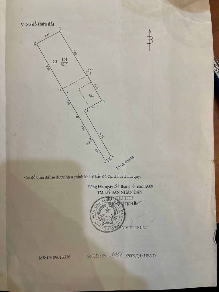 Bán nhà Tây Sơn - diện tích 64m2 1 tầng - Đầu tư múc ngay xây CCMN - giá 11,5 tỷ