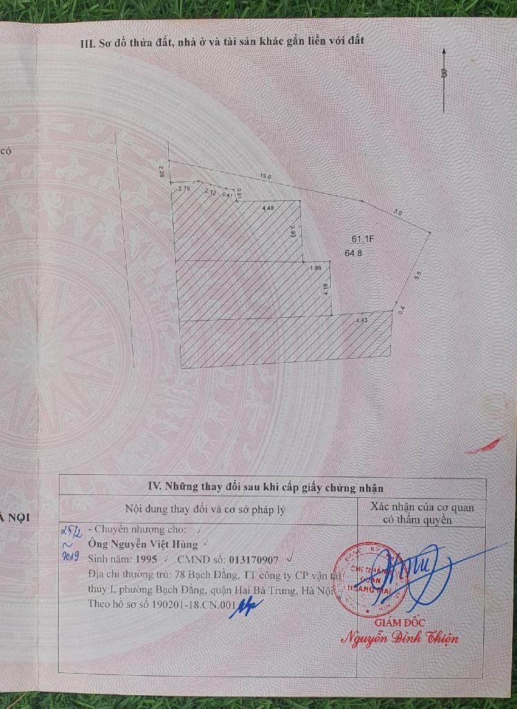 Bán nhà Nguyễn Khoái - diện tích 64.8m2 4 tầng - Nhà đẹp hiếm có - giá 7,96 tỷ