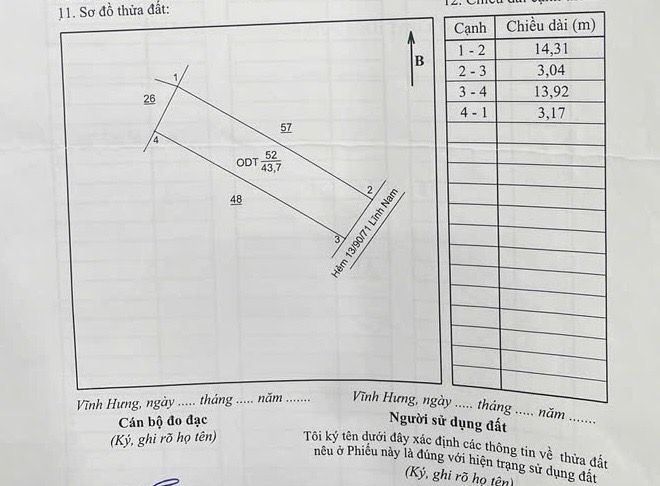 Bán nhà Lĩnh Nam - diện tích 44m2 3 tầng - nhà mới full nội thất - giá 3,5 tỷ