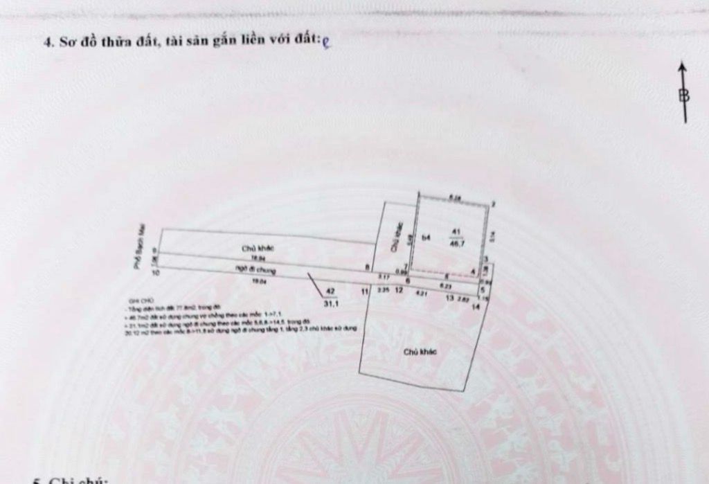 Bán nhà Bạch Mai - diện tích 46.7m2 6 tầng - Ô tô đỗ cửa - giá 14,8 tỷ