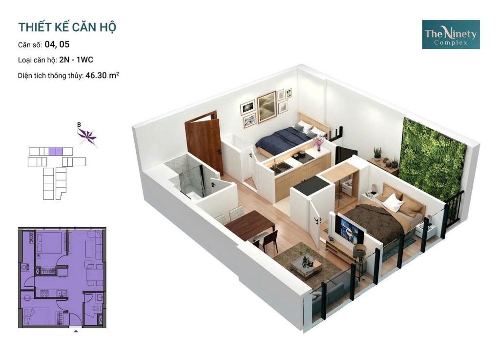 Bán nhà 90 Đường Láng - diện tích 50m2 1 tầng - Căn hộ cao cấp - giá 5,29 tỷ