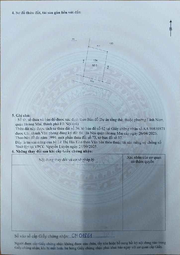 Bán nhà Thúy Lĩnh - diện tích 50m2 2 tầng - Lô góc mặt tiền đẹp - giá 6 tỷ