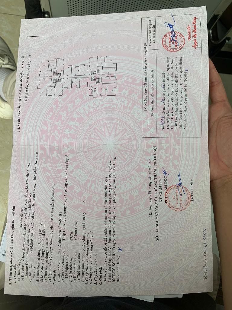 Bán nhà Định Công - diện tích 97.7m2 26 tầng - Cực hiếm - giá 9,5 tỷ