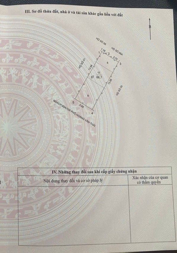 Bán nhà Hoàng Văn Thái - diện tích 66.7m2 4 tầng - Ô tô tránh - giá 21,5 tỷ