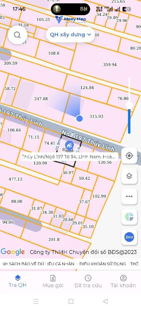 Bán nhà Thúy Lĩnh - diện tích 41.7m2 1 tầng - ô tô tránh - giá 1 tỷ
