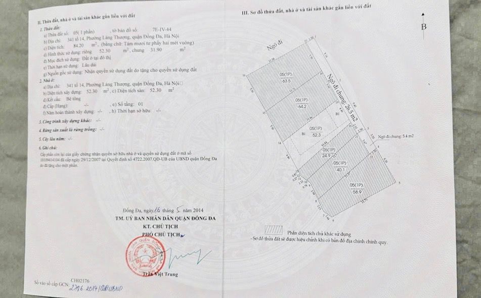 Bán nhà Pháo Đài Láng - diện tích 52.3m2 5 tầng - Nhà dân xây chắc chắn - giá 17,5 tỷ