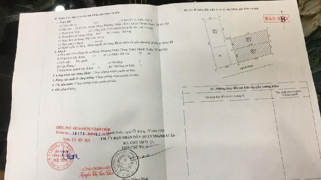 Bán nhà Hoàng Ngân - diện tích 50m2 1 tầng - Ngõ ô tô - giá 2,39 tỷ