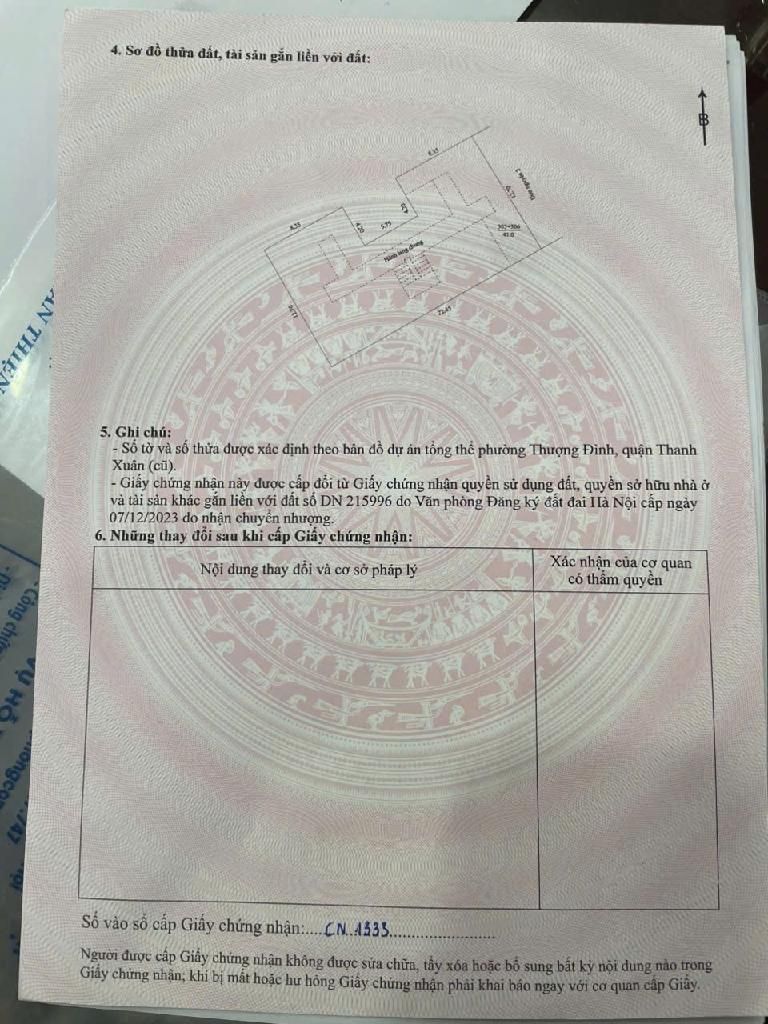 Bán nhà Khương Đình - diện tích 68m2 1 tầng - Căn hộ tầng 3 view sân chơi - giá 4,6 tỷ