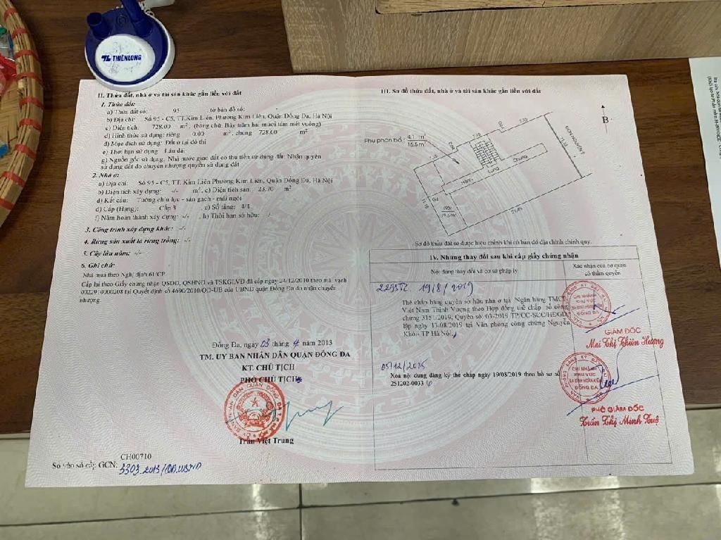 Bán nhà Kim Liên - diện tích 120m2 4 tầng - Lô góc 3 mặt thoáng - giá 4,6 tỷ