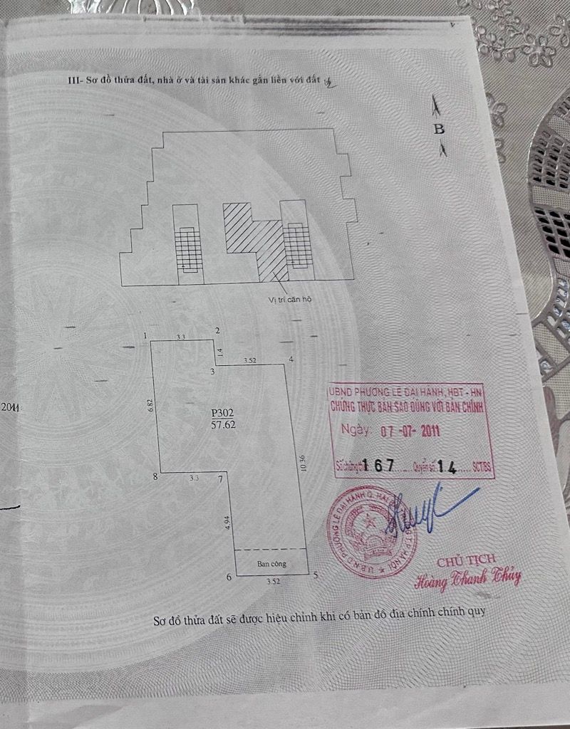 Bán nhà Hồ Đình - diện tích 57,3m2 3 tầng - 2 mặt thoáng - giá 6 tỷ