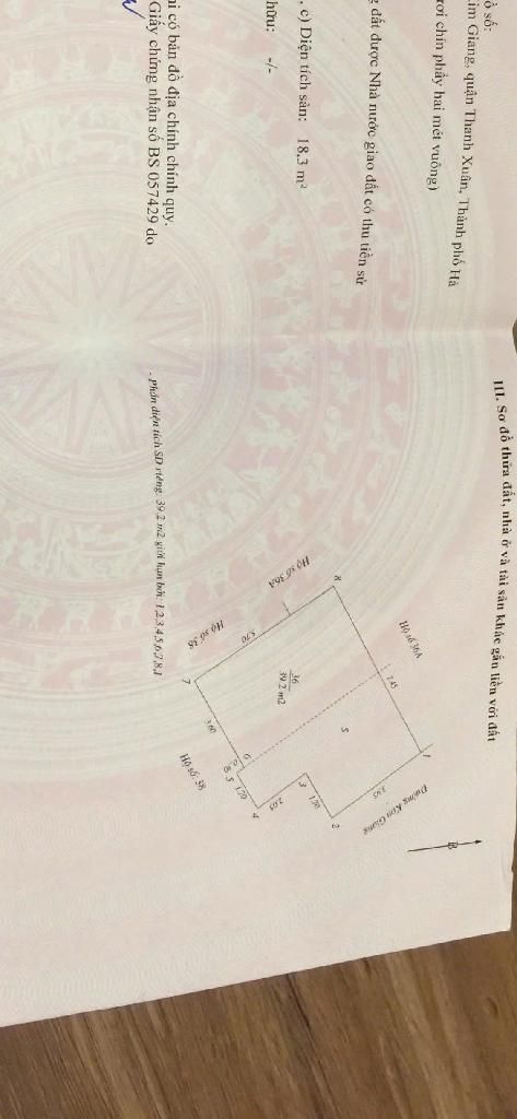 Bán nhà Kim Giang - diện tích 39,2m2 2 tầng - Mặt phố kinh doanh sầm uất - giá 22,3 tỷ