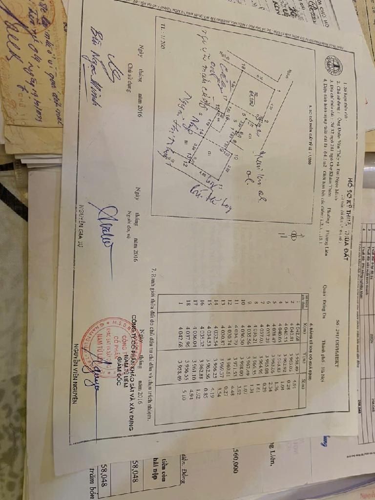 Bán nhà Ngõ chợ Khâm Thiên - diện tích 64m2 3 tầng - Lô góc - giá 6,8 tỷ