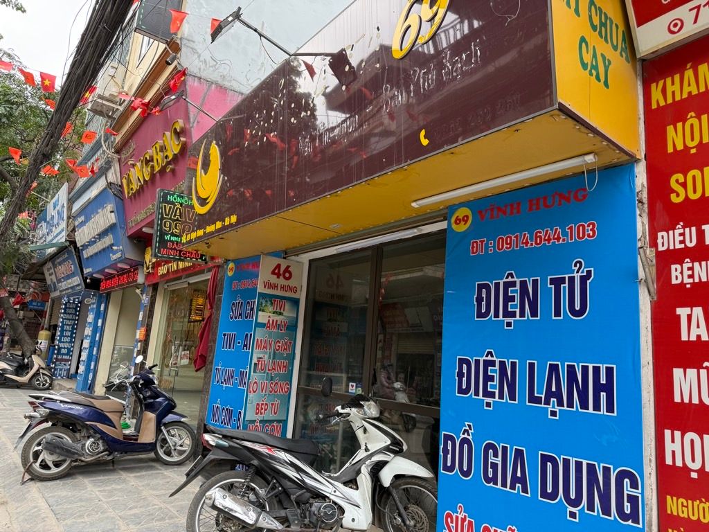 Bán nhà Vĩnh Hưng - diện tích 43.1m2 1 tầng - MẶT PHỐ - VỈA HÈ - Ô TÔ ĐỖ TRÁNH - giá 11,8 tỷ