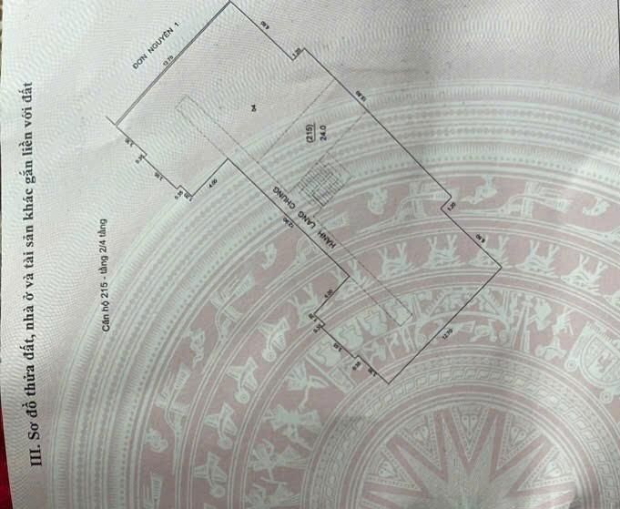 Bán nhà Vĩnh Hồ - diện tích 45m2 2 tầng - nhà tập thể B7 - giá 4 tỷ