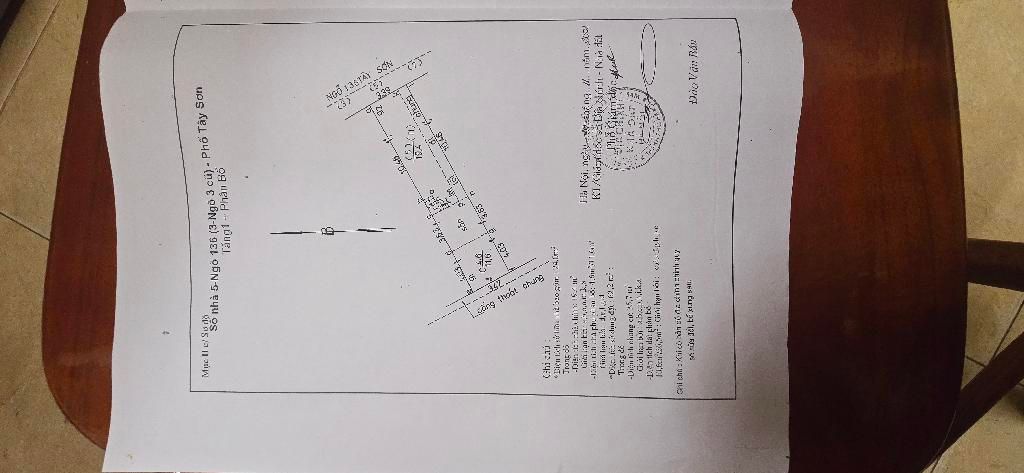 Bán nhà Tây Sơn - diện tích 63m2 3 tầng - Mặt ngõ ô tô - giá 22,5 tỷ