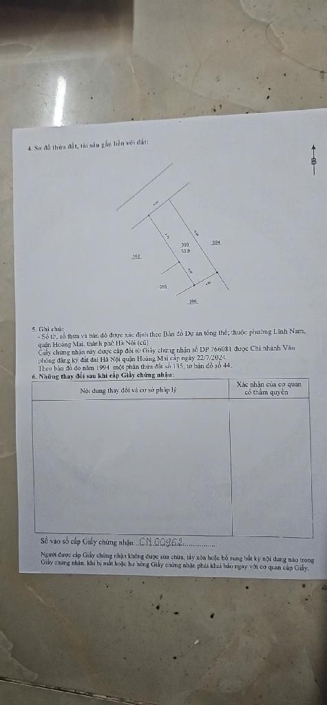 Bán nhà Thúy Lĩnh - diện tích 54m2 1 tầng - Mảnh đất vàng - giá 9 tỷ