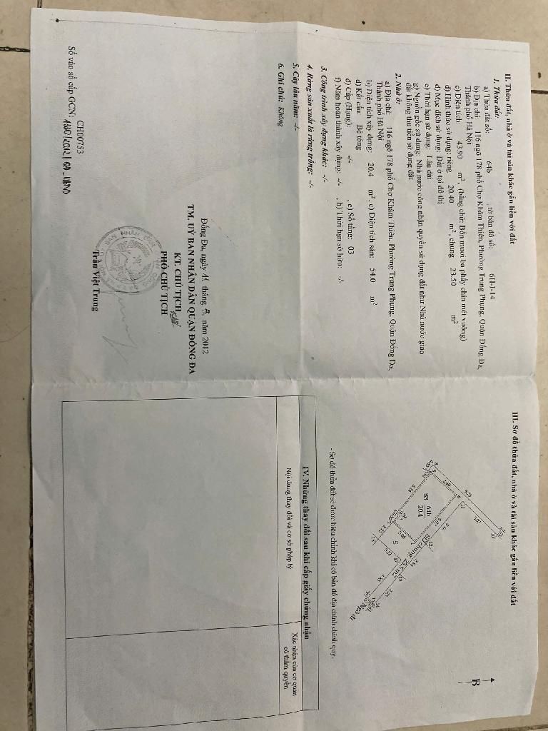Bán nhà Trung Phụng - diện tích 25.7m2 3 tầng - Mặt phố kinh doanh - giá 16,8 tỷ