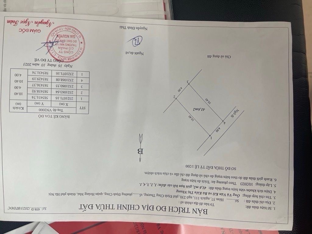 Bán nhà Định Công Thượng - diện tích 41,6m2 3 tầng - Ô tô tránh - giá 3,6 tỷ