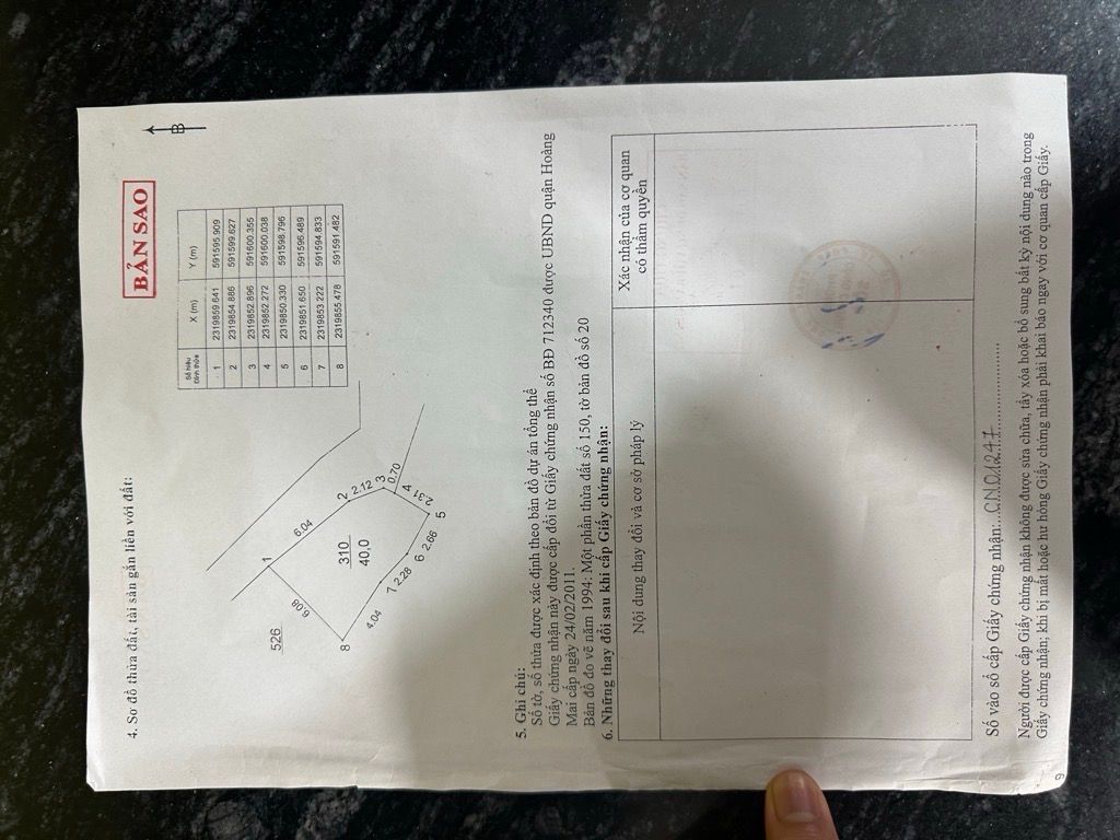 Bán nhà Khuyến Lương - diện tích 40m2 6 tầng - ô tô lùi cửa - giá 9,5 tỷ