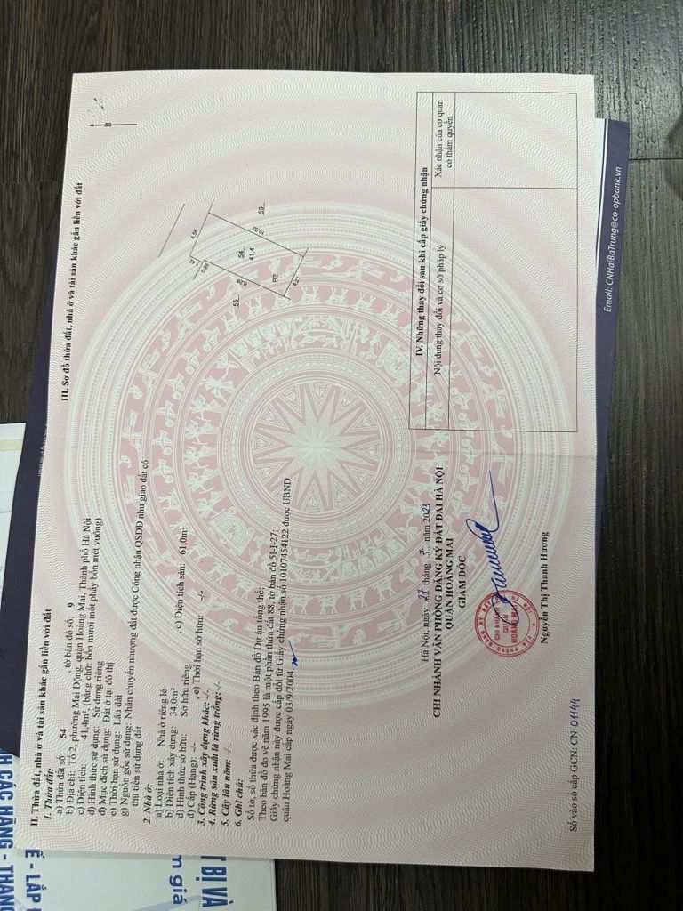 Bán nhà Minh Khai - diện tích 52m2 6 tầng - Thang máy - giá 12,9 tỷ