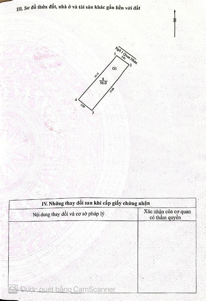 Bán nhà Quan Nhân - diện tích 56m2 6 tầng - Mặt ngõ ô tô tránh, kinh doanh - giá 20,3 tỷ