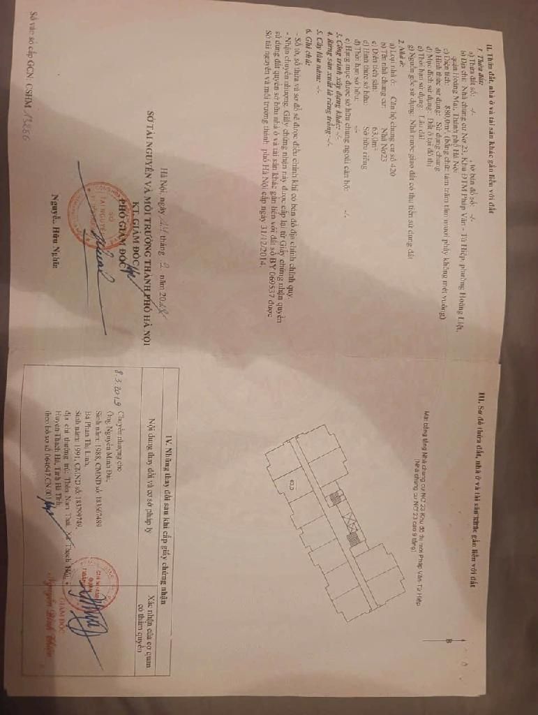 Bán nhà Hoàng Liệt - diện tích 63m2 4 tầng - Chung cư Nơ 23 - giá 4,15 tỷ