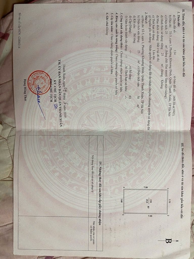 Bán nhà Khương Trung - diện tích 25m2 2 tầng - Kinh doanh - giá 12,9 tỷ