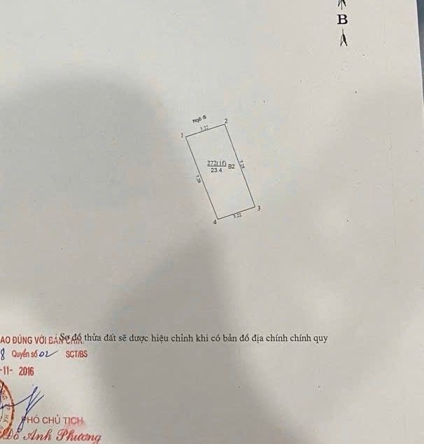 Bán nhà Bạch Đằng - diện tích 23,4m2 3 tầng - Ngõ 524 - giá 5,5 tỷ