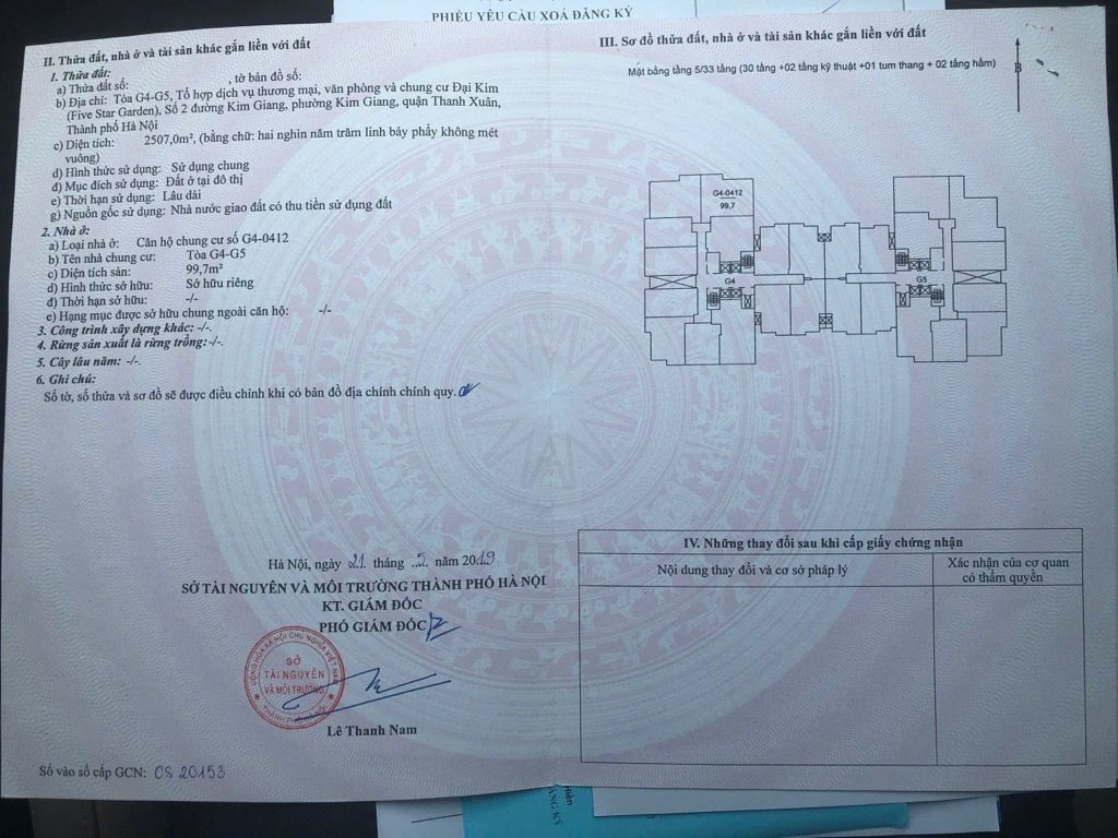 Bán nhà Kim Giang - diện tích 99.7m2 30 tầng - Lô góc, 3 ngủ - giá 9,8 tỷ