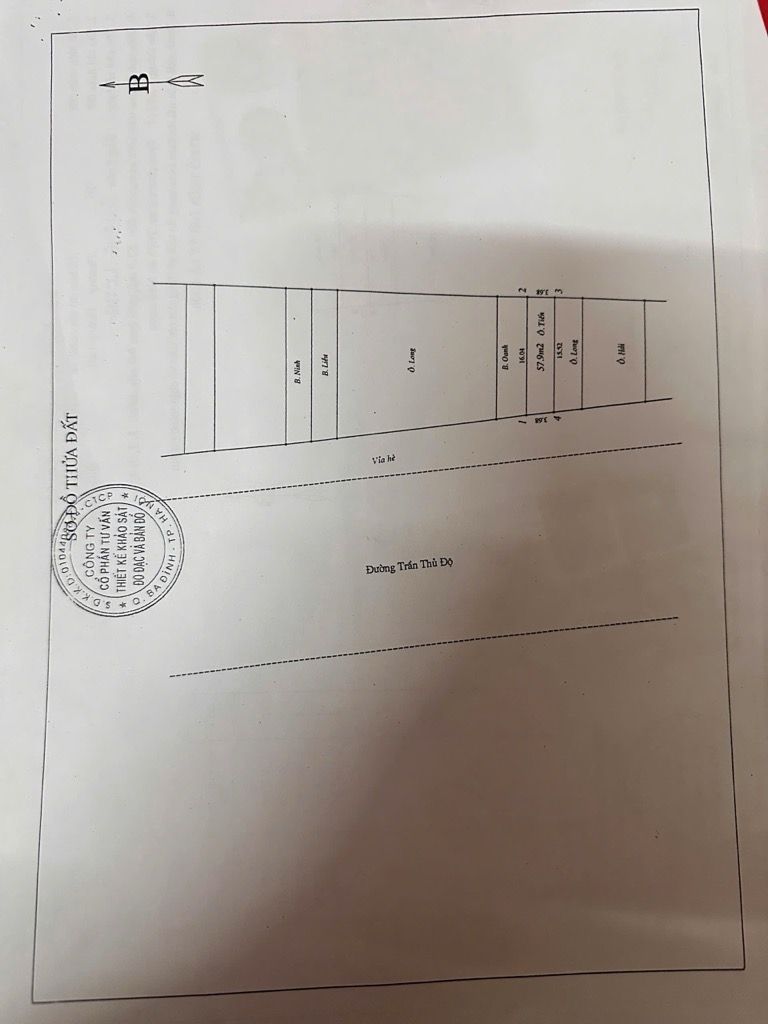 Bán nhà Trần Thủ Độ - diện tích 58m2 1 tầng - Mặt phố - giá 5 tỷ