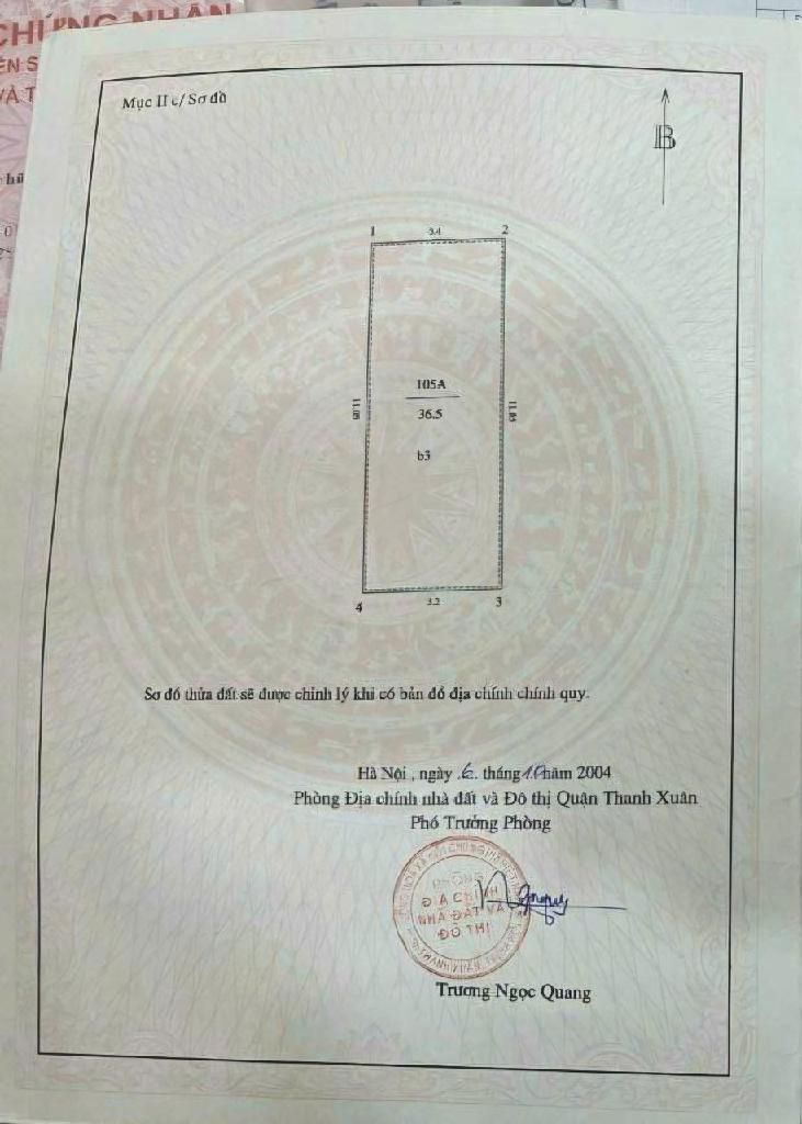 Bán nhà Khương Trung - diện tích 36.5m2 4 tầng - Ô chờ thang máy - giá 10,3 tỷ