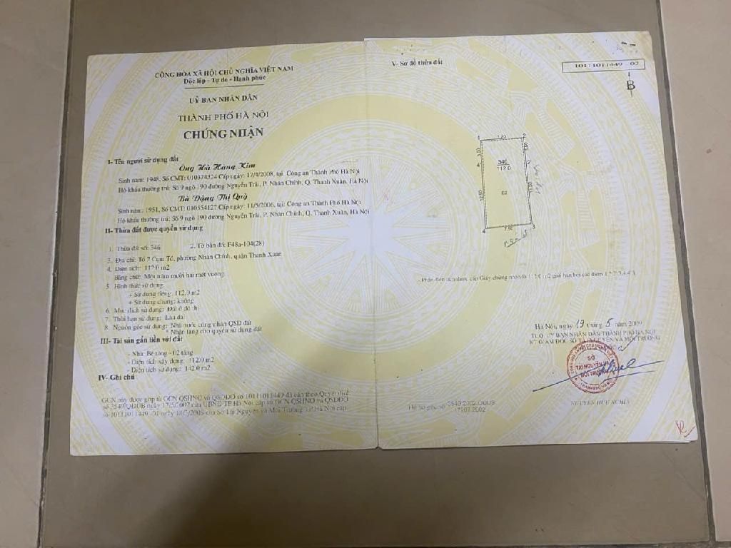 Bán nhà Nguyễn Trãi - diện tích 36m2 9 tầng - Cực hiếm - giá 1,8 tỷ