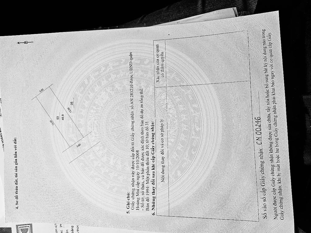 Bán nhà Trần Điền - diện tích 46,9m2 6 tầng - ô tô đỗ cửa - giá 18,7 tỷ