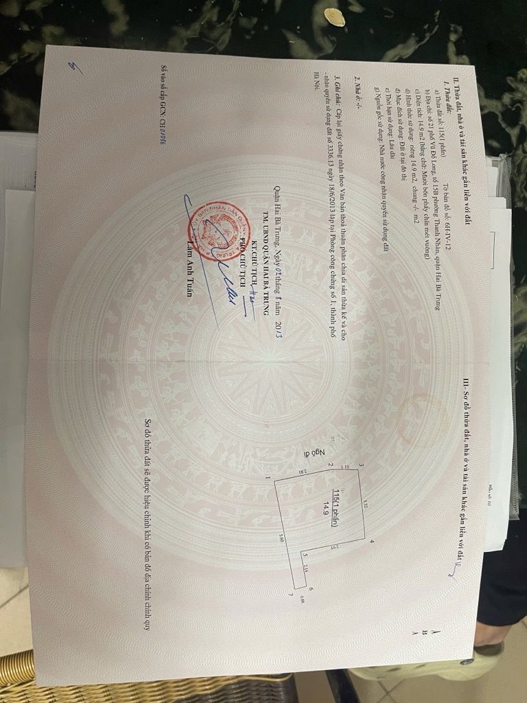 Bán nhà Trần Khát Chân - diện tích 15m2 4 tầng - Gần TTTM, chợ - giá 4,5 tỷ