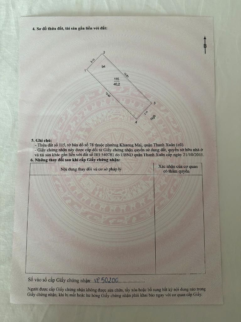 Bán nhà Hoàng Văn Thái - diện tích 40.2m2 4 tầng - Ô TÔ 7 CHỖ VÀO NHÀ - giá 14,8 tỷ