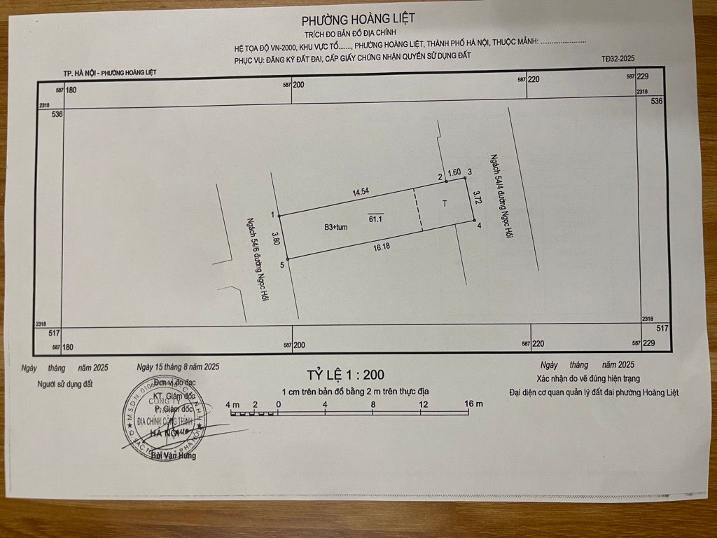 Bán nhà Ngọc Hồi - diện tích 61.1m2 4 tầng - Ô tô tránh - giá 11,3 tỷ