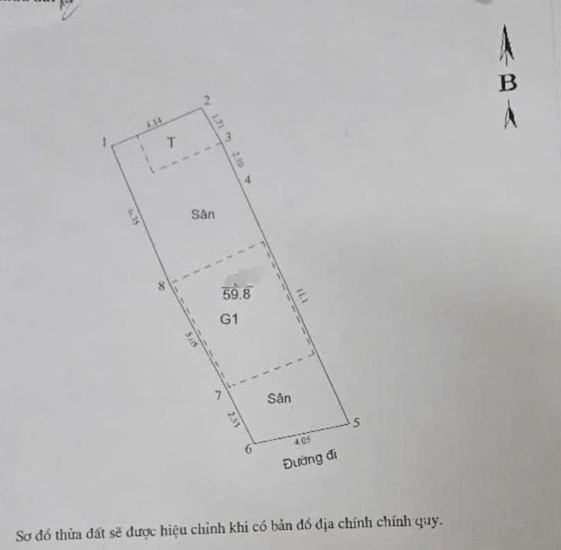 Bán nhà Dương Văn Bé - diện tích 59.8m2 1 tầng - Ngõ thông ô tô - giá 17,6 tỷ